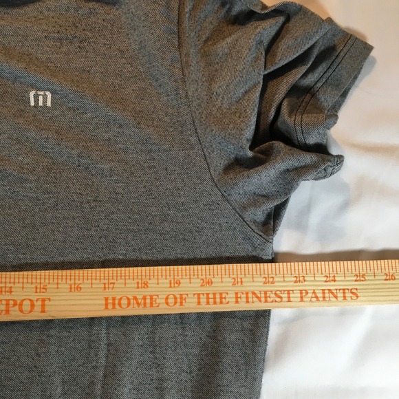 TravisMathew Polo‎ Shirt Moisture Wicking Golf Casual Gray XL - Picture 5 of 7